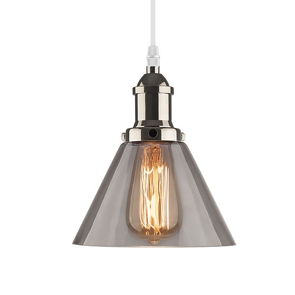 Altavola Design New York Loft závěsné svítidlo 1x60 W chrom-kouřová LA034/P_smoky_chrom