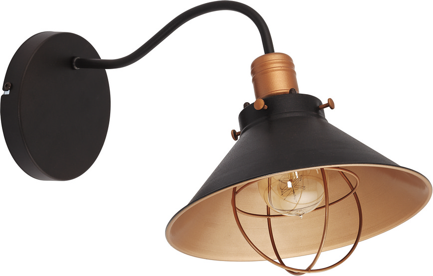 Nowodvorski Lighting Garret nástěnné svítidlo 1x60 W černá-měděná 6442