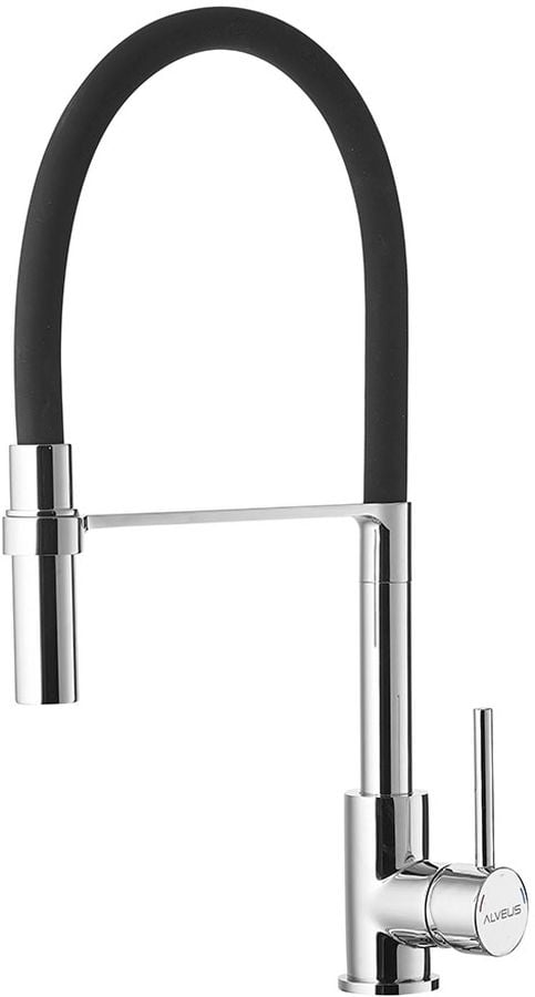 Alveus Elia kuchyňská baterie stojící chrom-černá 1129024