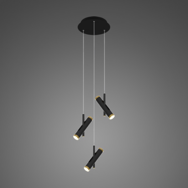 Altavola Design Lunette závěsné svítidlo 6x3 W černá-zlatá LA062/P3_black