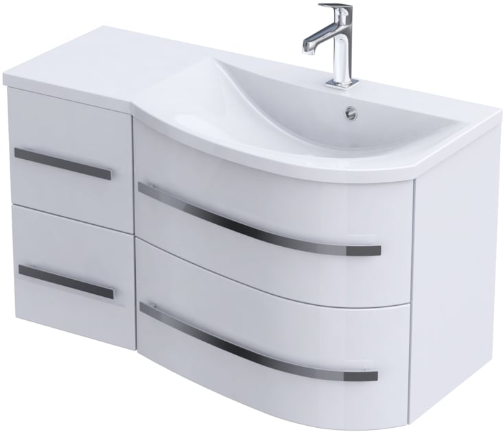 Sada skříňka Oristo Opal OR30-SD4S-90-1-P, umyvadlo Oristo Opal UME-OP-90-92-P