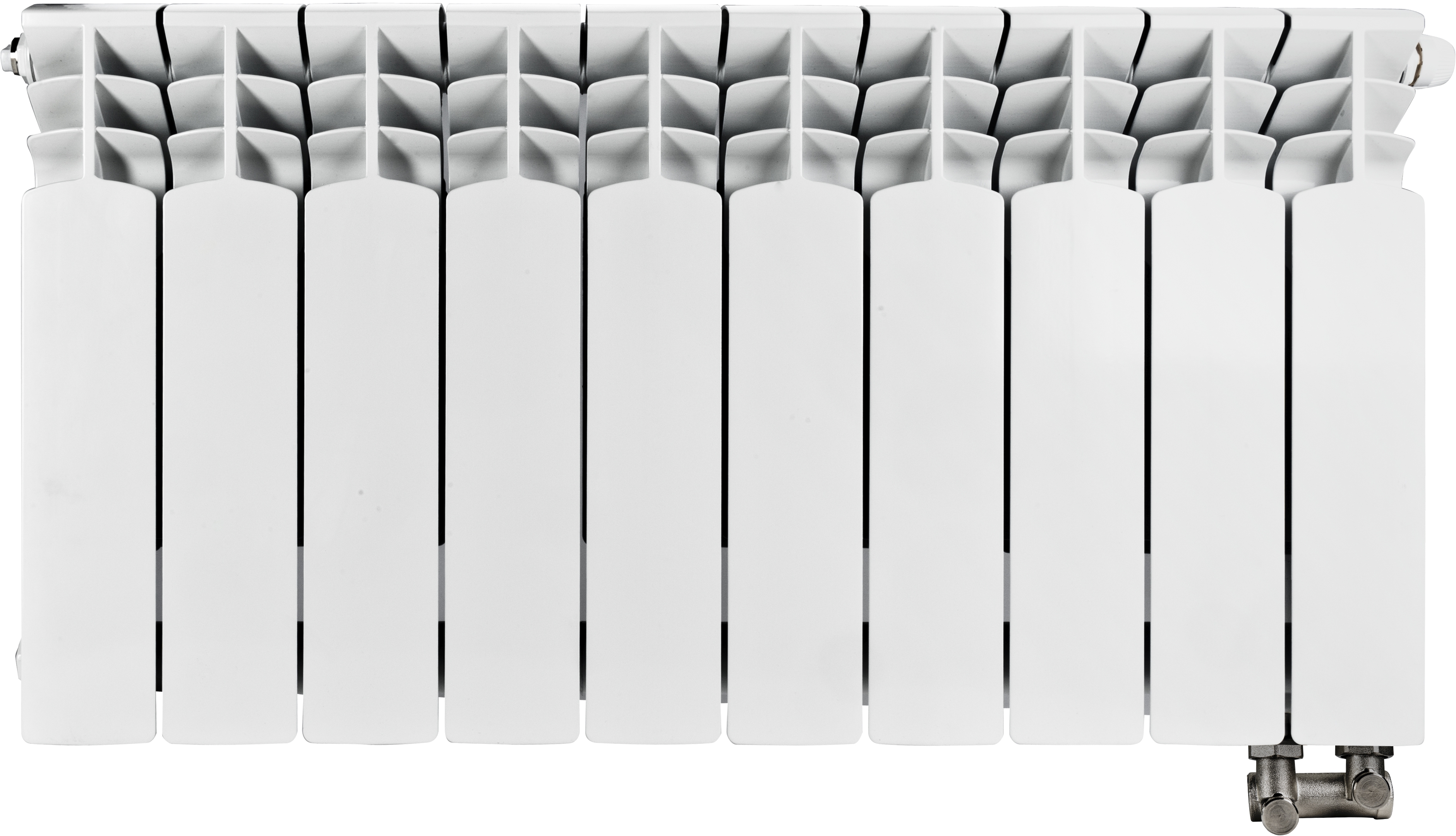 KFA Armatura G350 pokojový radiátor 42.2x80.5 cm podłączenie spodní bílá 790-101-44