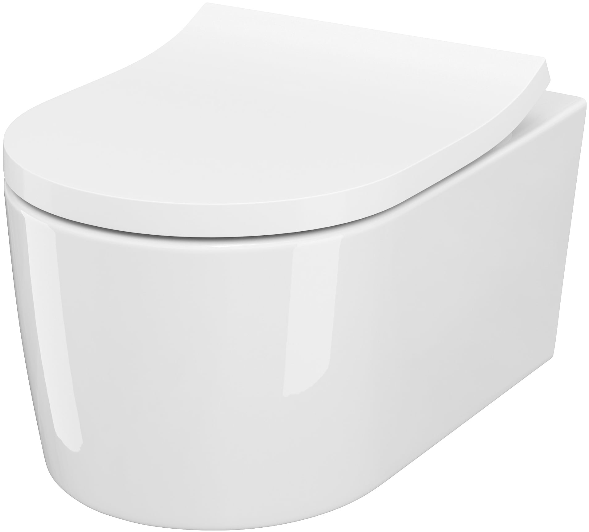 Cersanit Inverto sada wc s mísou a sedátkem závěsná bez splachovacího kruhu bílá S701-432