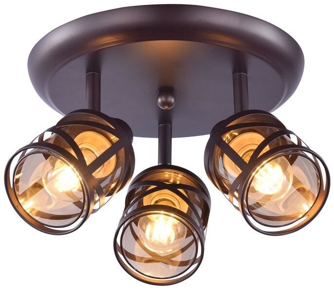 Rabalux Oberon stropní světlo 3x40 W jantarová-hnědá 5337