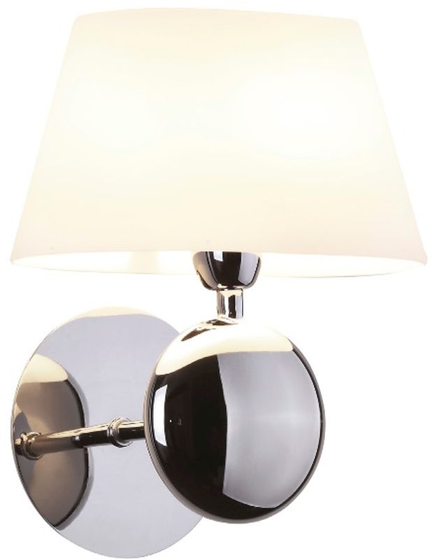 MaxLight Napoleon nástěnné svítidlo 1x40 W bílá-chrom W0121
