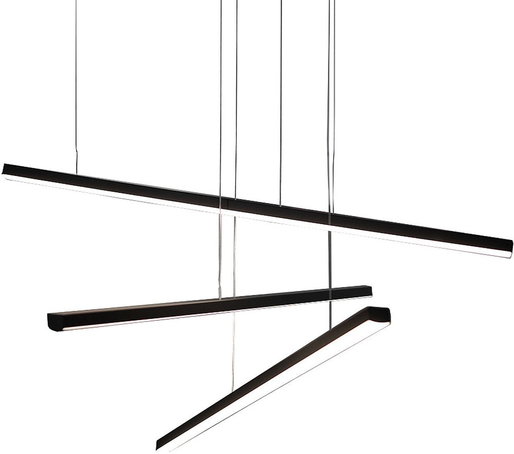 MaxLight Trio závěsné svítidlo 3x12 W černá P0311D