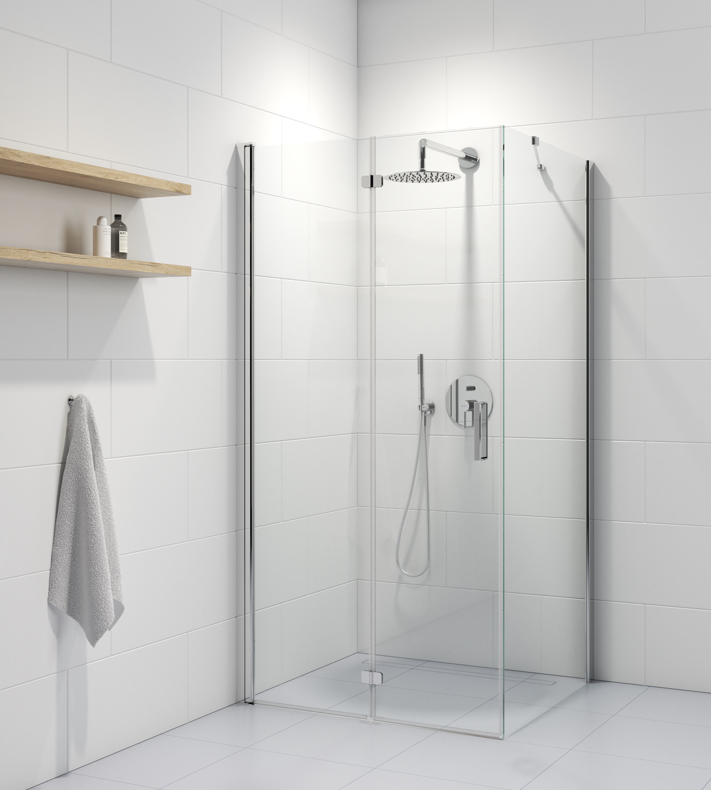 Sada sprchové dveře Oltens Trana 21209100, sprchová zástěna Oltens Trana 22103100