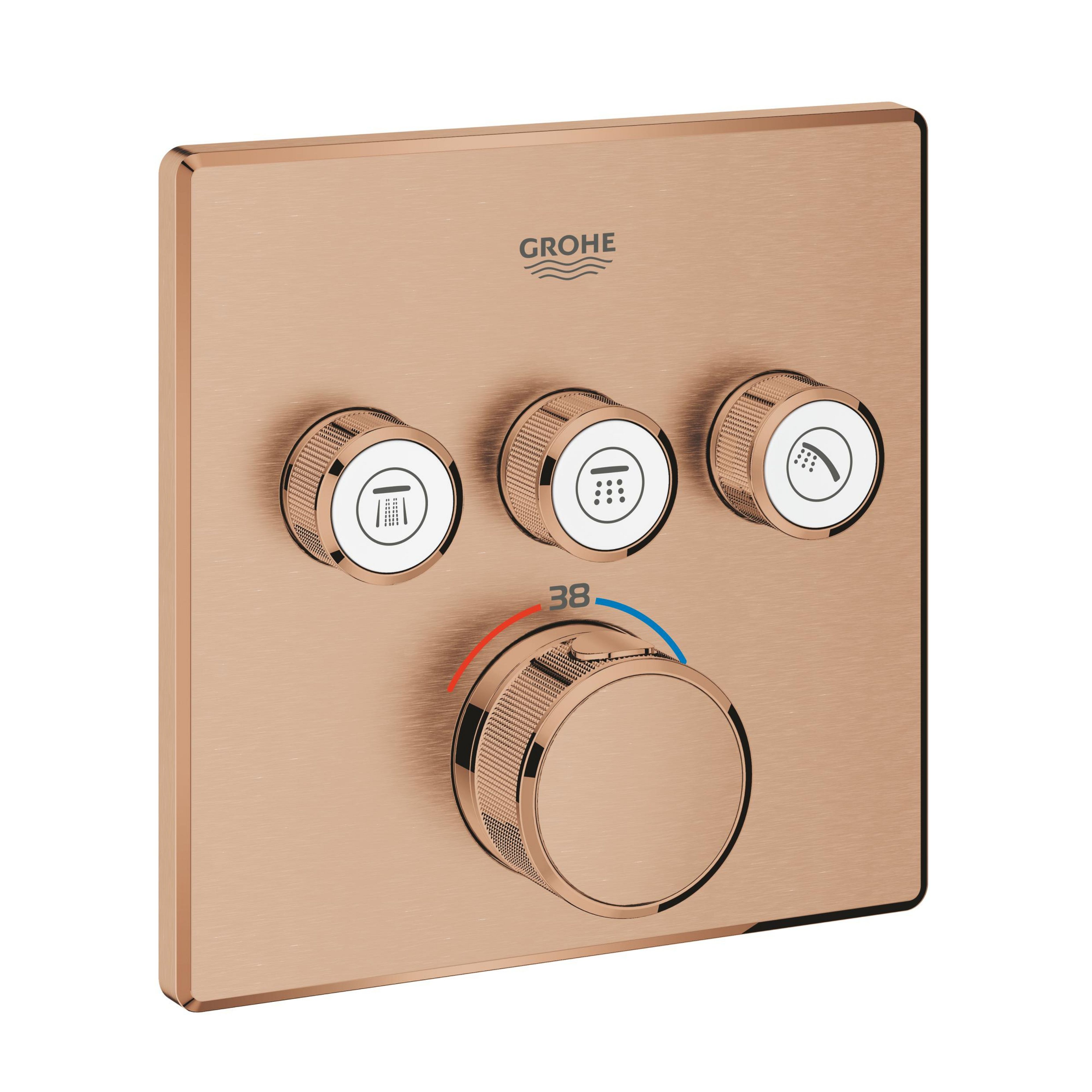 Grohe Grohtherm SmartControl vanová baterie pod omítku s termostatem Brushed Warm Sunset 29126DL0