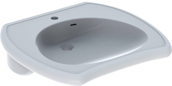 Geberit Vitalis umyvadlo 55x55 cm klasický pro osoby se zdravotním postižením bílá 501.542.01.1