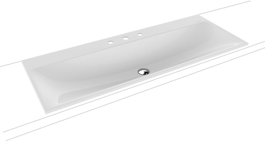 Kaldewei Silenio umyvadlo 120x46 cm obdélníkový zápustný bílá 907906273001