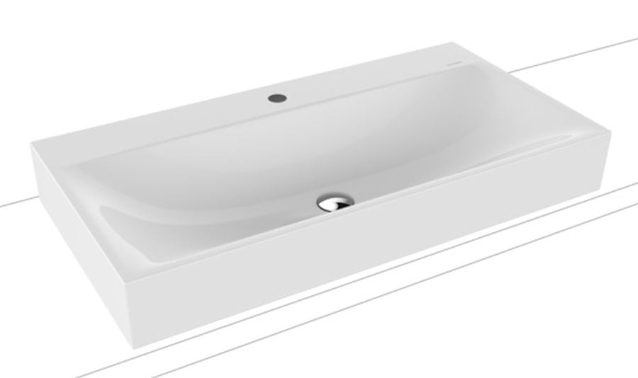 Kaldewei Silenio umyvadlo 90x46 cm obdélníkový na pult bílá 904206303001