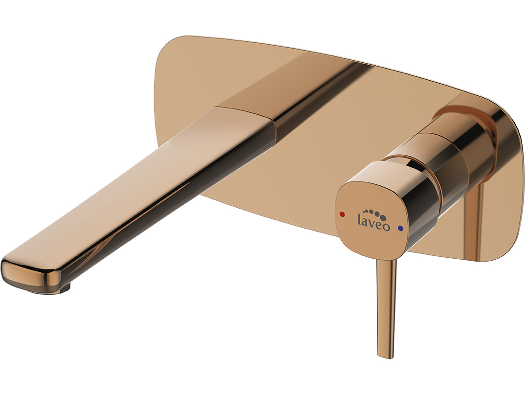 Laveo Pola umyvadlová baterie pod omítku zlatá BAP822P