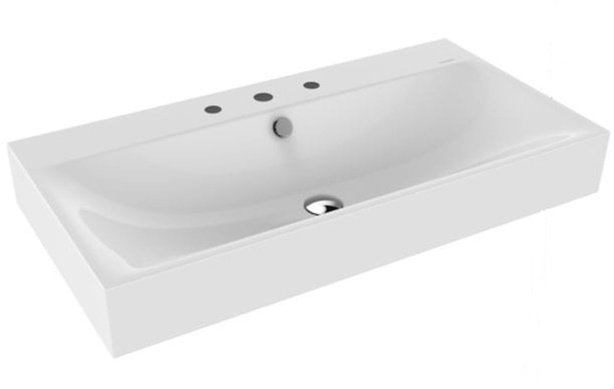 Kaldewei Silenio umyvadlo 90x46 cm obdélníkový klasický bílá 904406033001