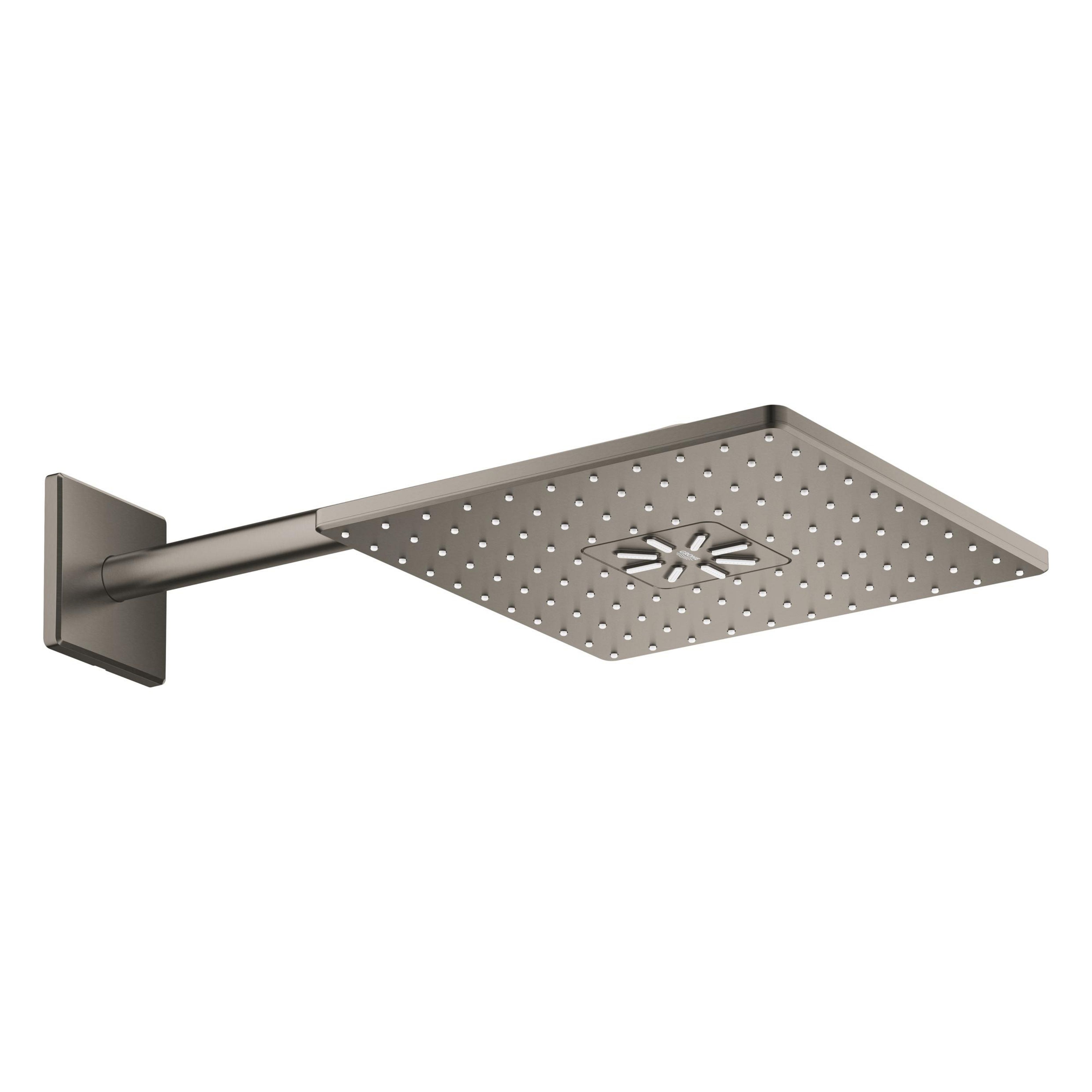 Grohe Rainshower hlavová sprchá s ramenem 31x31 cm čtvercový Brushed Hard Graphite 26479AL0