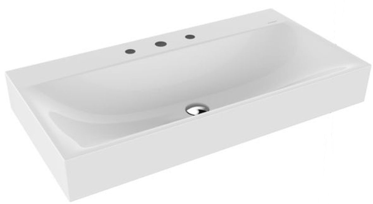 Kaldewei Silenio umyvadlo 90x46 cm obdélníkový klasický bílá 904406273001