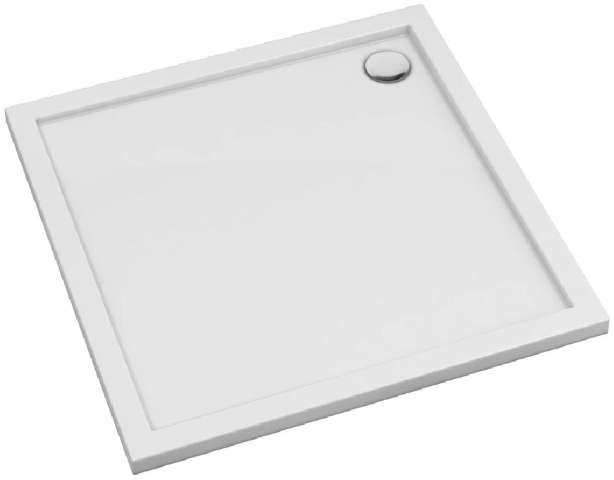 Schedpol Corrina New čtvercová sprchová vanička 75x75 cm bílá 3.4386
