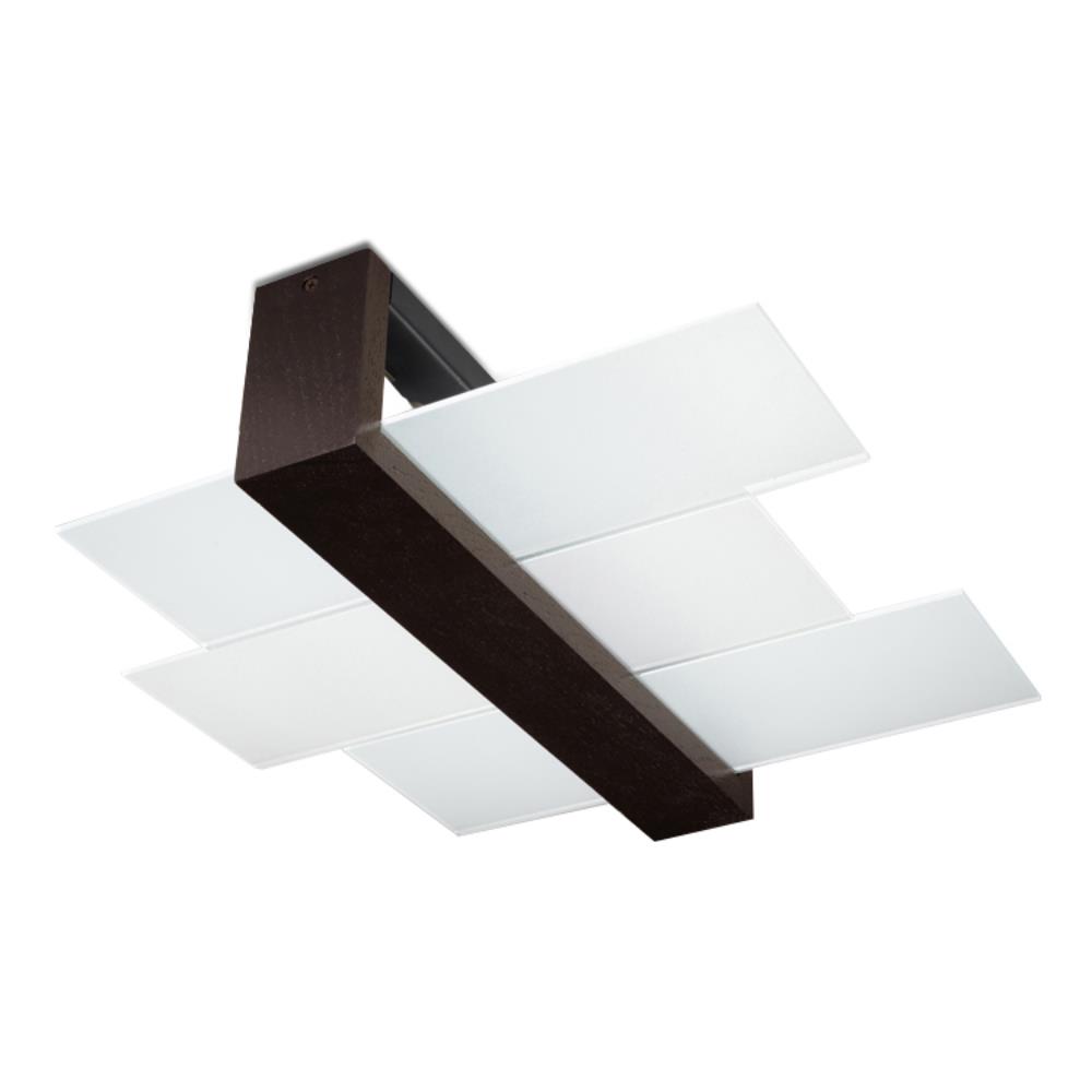 Sollux Lighting Feniks stropní světlo 2x60 W dřevo-hnědá SL.0074