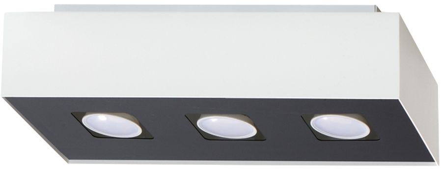 Sollux Lighting Mono stropní světlo 3x40 W bílá-černá SL.0068