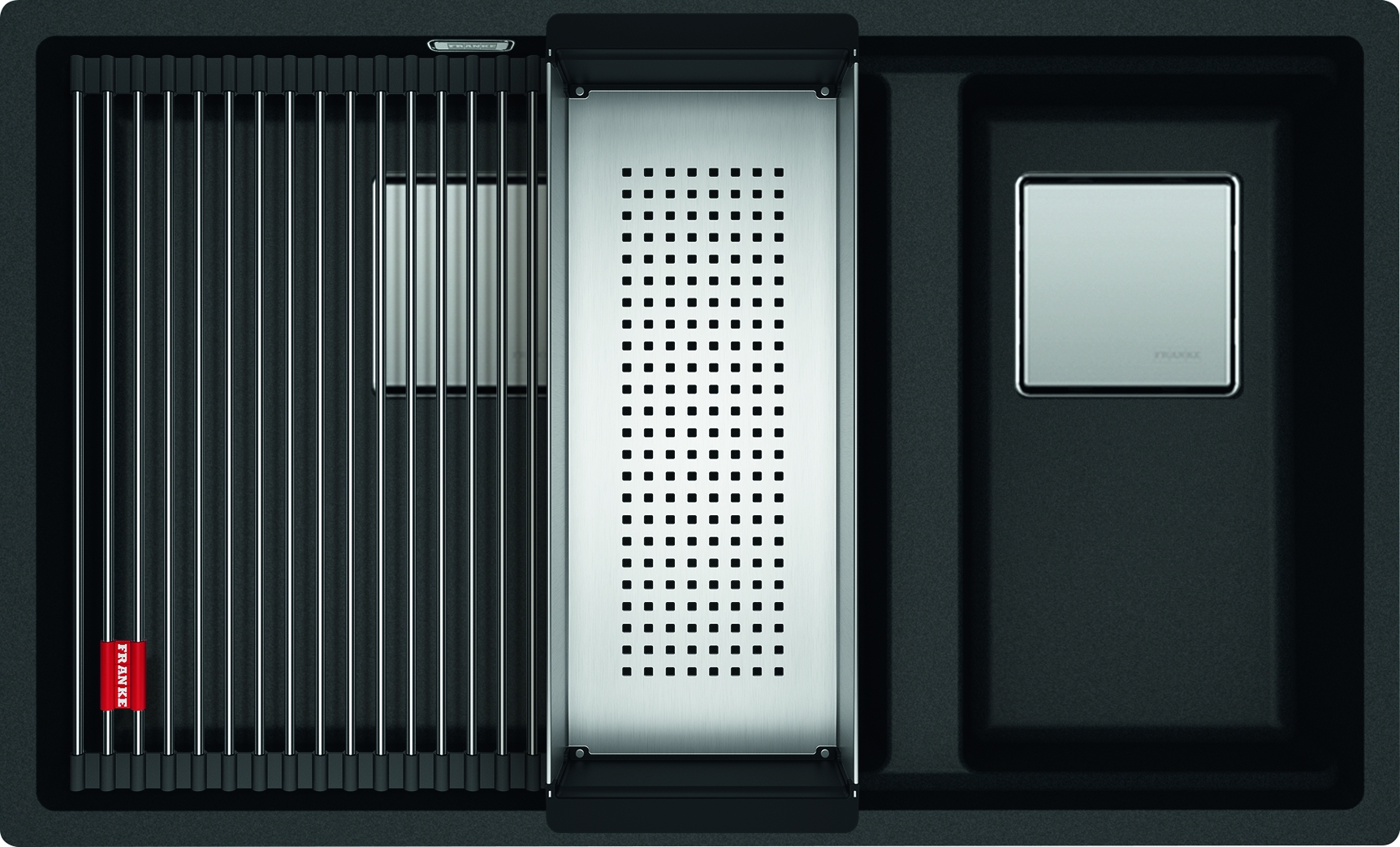 Franke Kanon granitový dřez 76x46 cm šedá/grafitová/onyx 125.0528.636