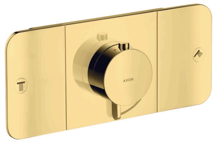 Axor One vanová baterie pod omítku s termostatem zlatá 45712990
