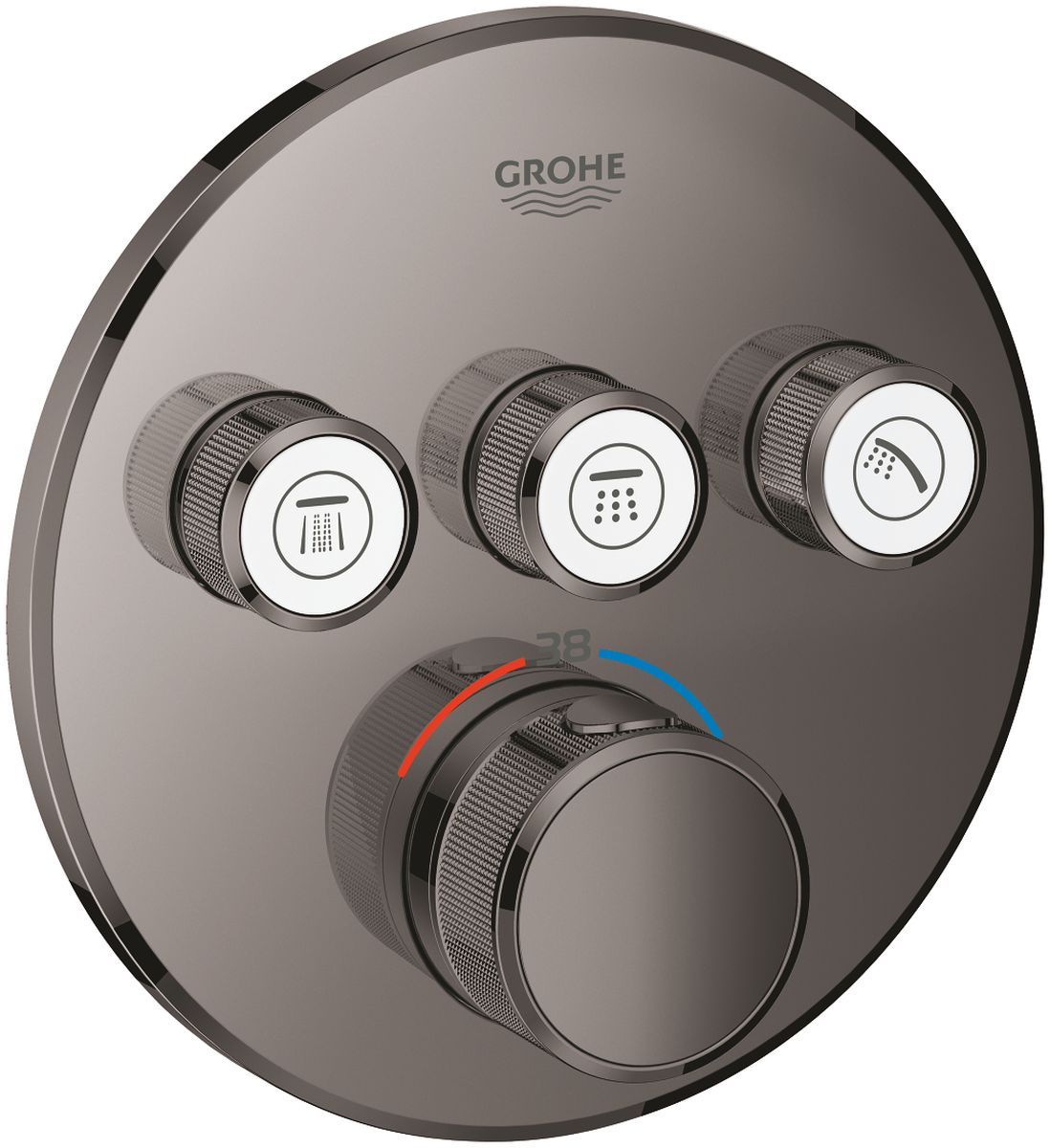 Grohe Grohtherm SmartControl vanová baterie pod omítku ano Hard Graphite 29121A00