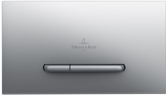 Villeroy & Boch ViConnect splachovací tlačítko pro WC matný chrom 92218069