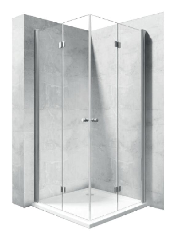 Rea Fold sprchové dveře 70 cm skládací chrom lesk/průhledné sklo REA-K7444