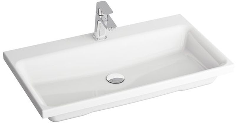 Ravak Comfort umyvadlo 80x46 cm obdélníkový nábytkový bílá XJX01280001