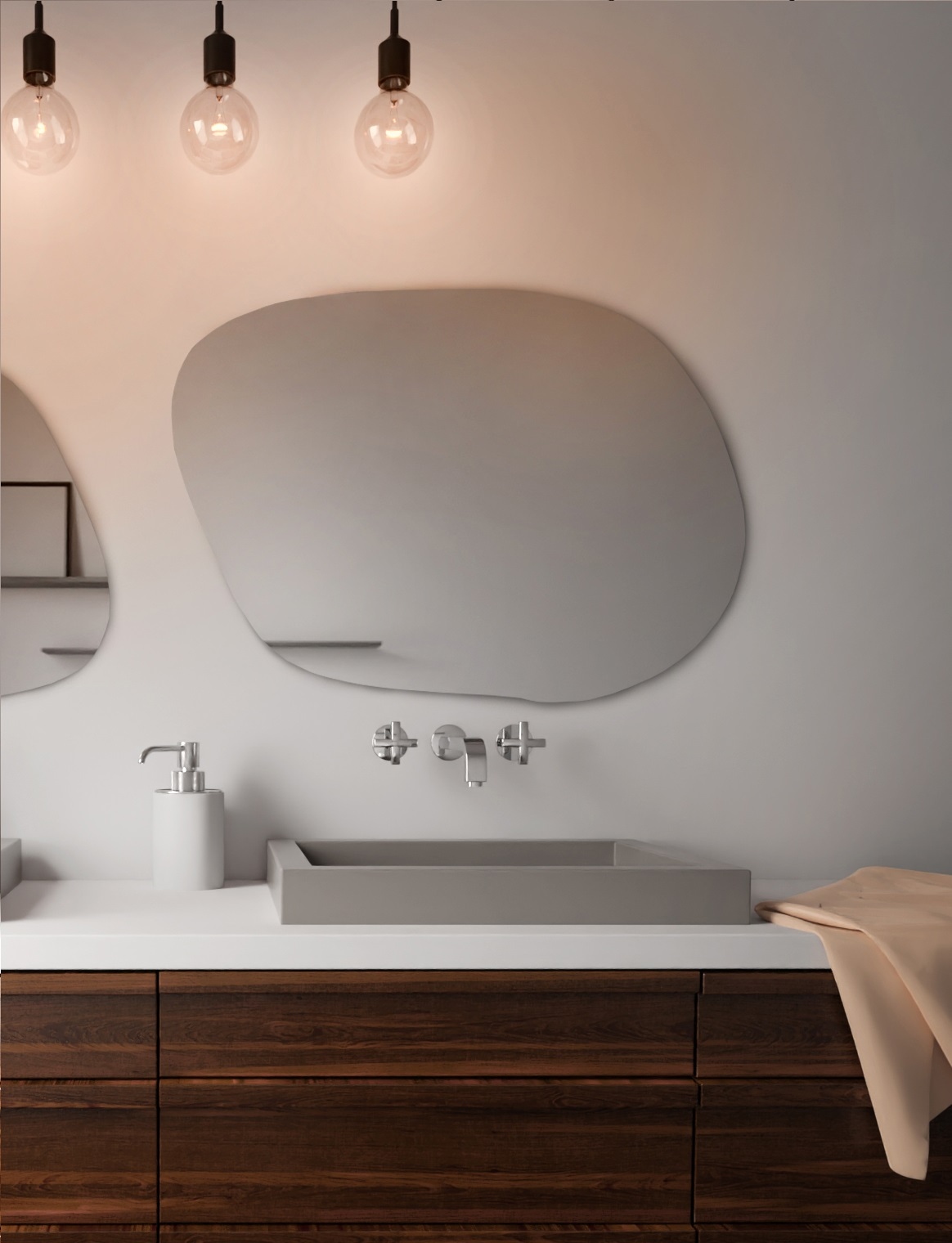 Baltica Design Stain zrcadlo 80x57 cm 5903003188414