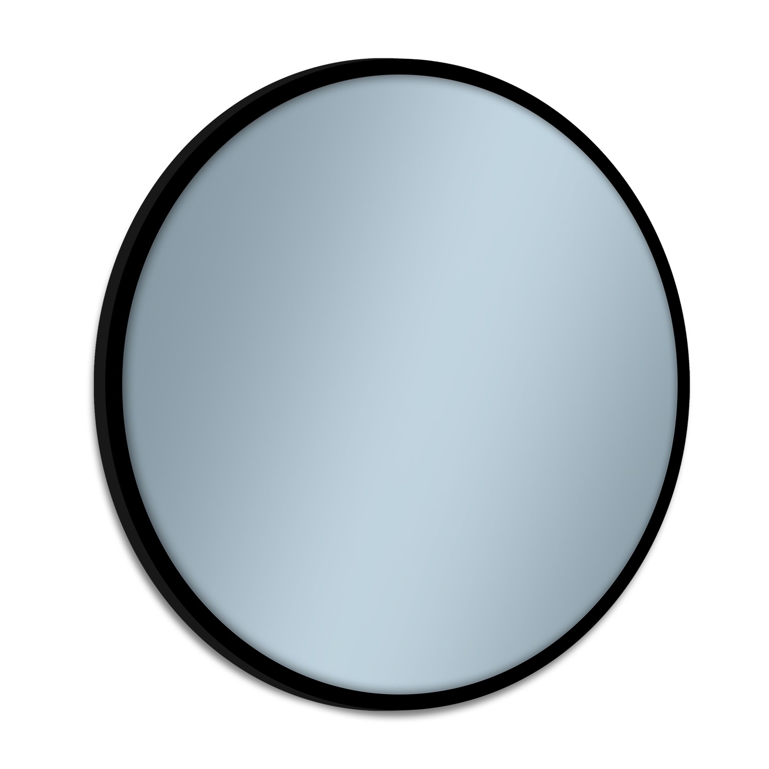 Venti Rund zrcadlo 48x48 cm kulatý černá 5907459662481