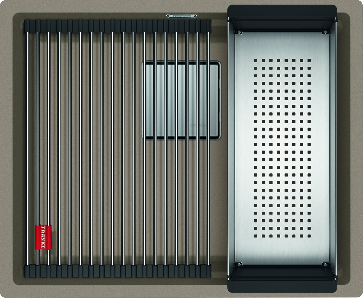 Franke Kanon granitový dřez 52x42 cm hnědá 125.0671.878