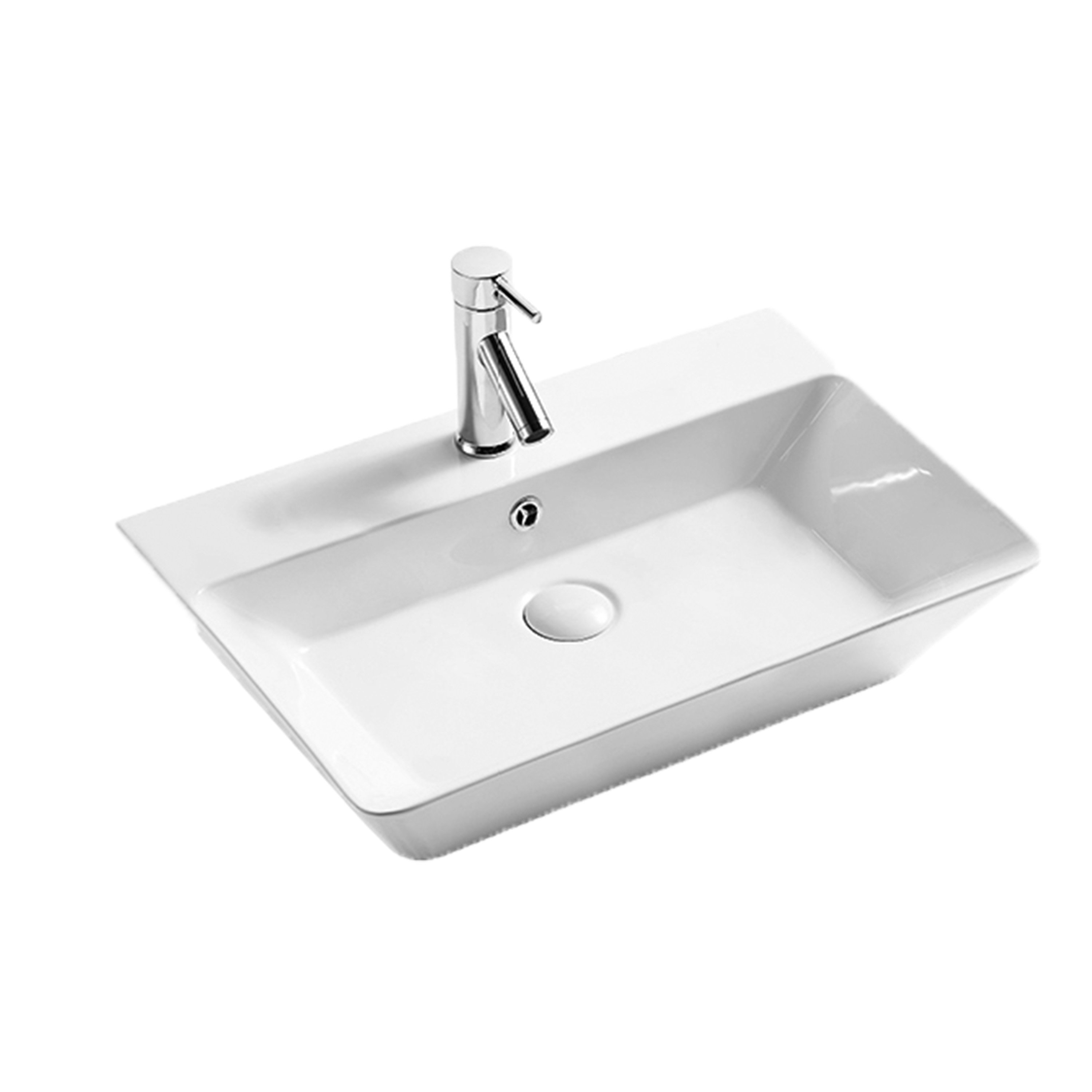 LaVita Cabrera umyvadlo 60x42.5 cm obdélníkový na pult bílá 5908211407272