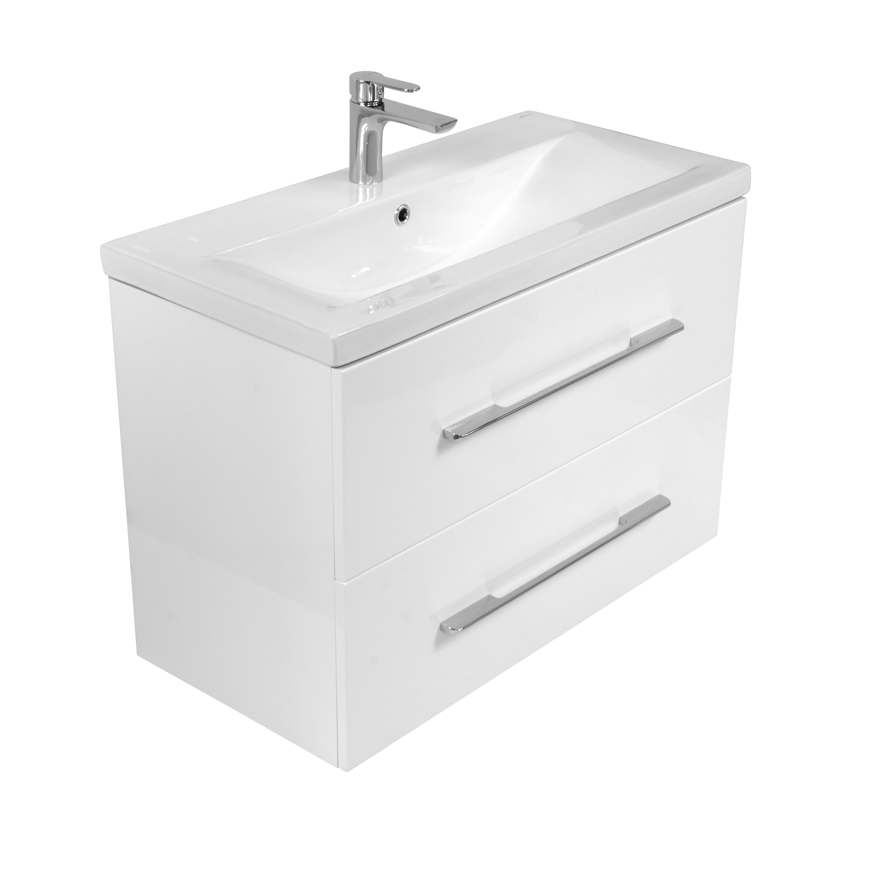 LaVita Kalifornia skříňka z koupelnové sady 80x37.6x54.2 cm pod umyvadlo závěsná bílá 5908211404783