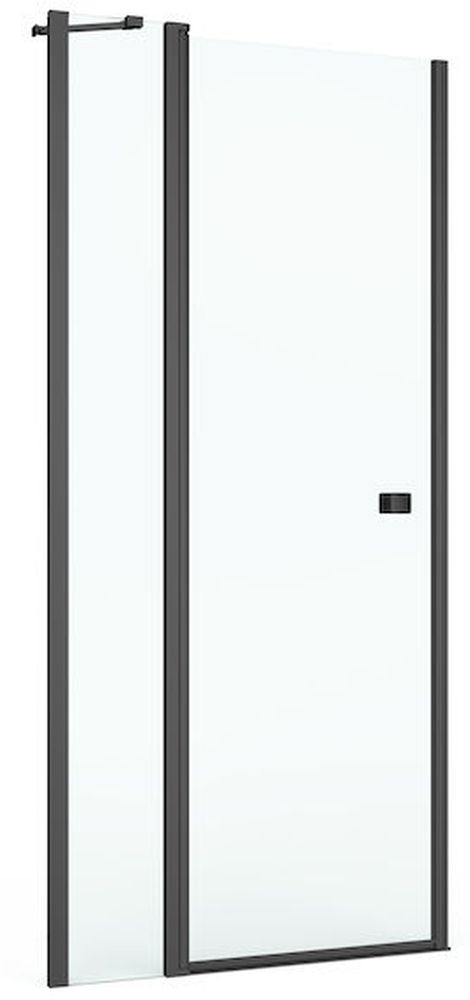 Roca Capital sprchové dveře 100 cm sklopné černá matný/průhledné sklo AM4610016M