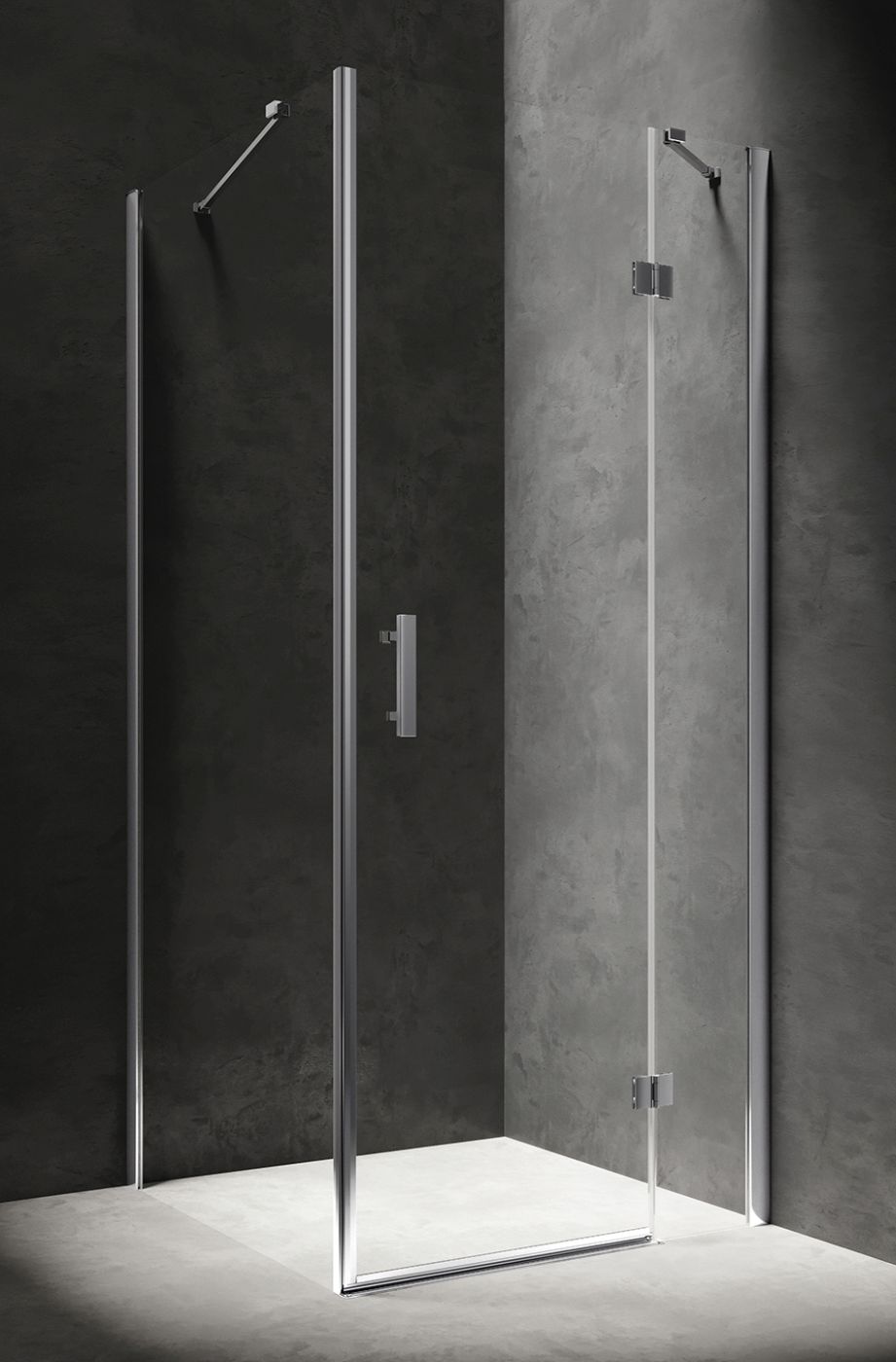 Omnires Manhattan sprchový kout 100x90 cm obdélníkový chrom lesk/průhledné sklo MH9010CRTR