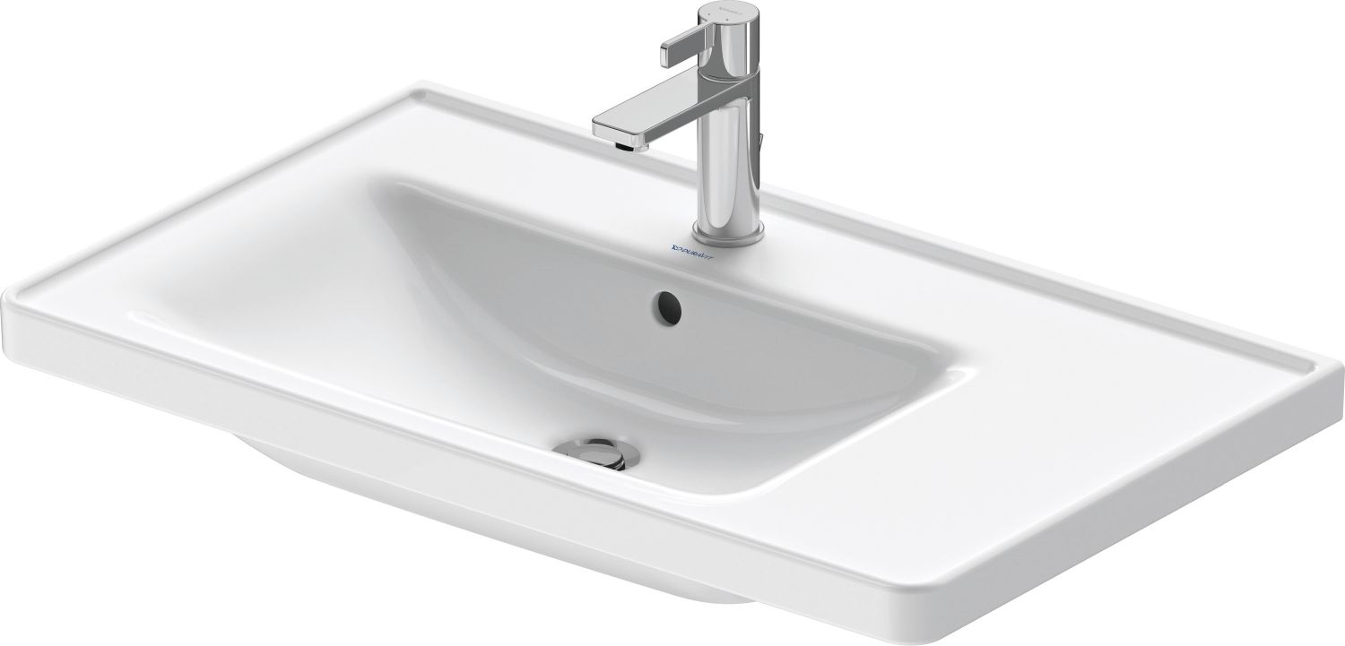 Duravit D-Neo umyvadlo 80x48 cm obdélníkový nábytkový bílá 2369800000