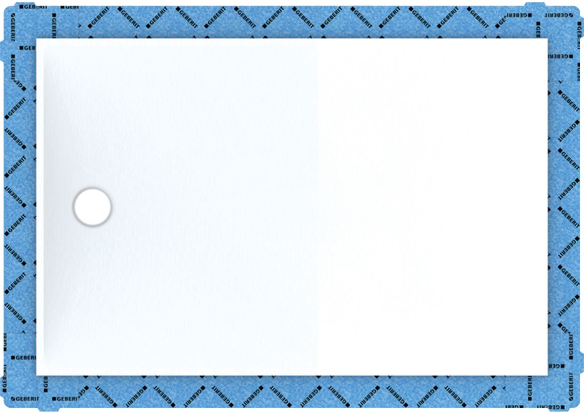 Geberit Setaplano sprchový panel pro sprchovou vaničku v úrovni podlahy 160x100 cm bílá 154.286.11.1