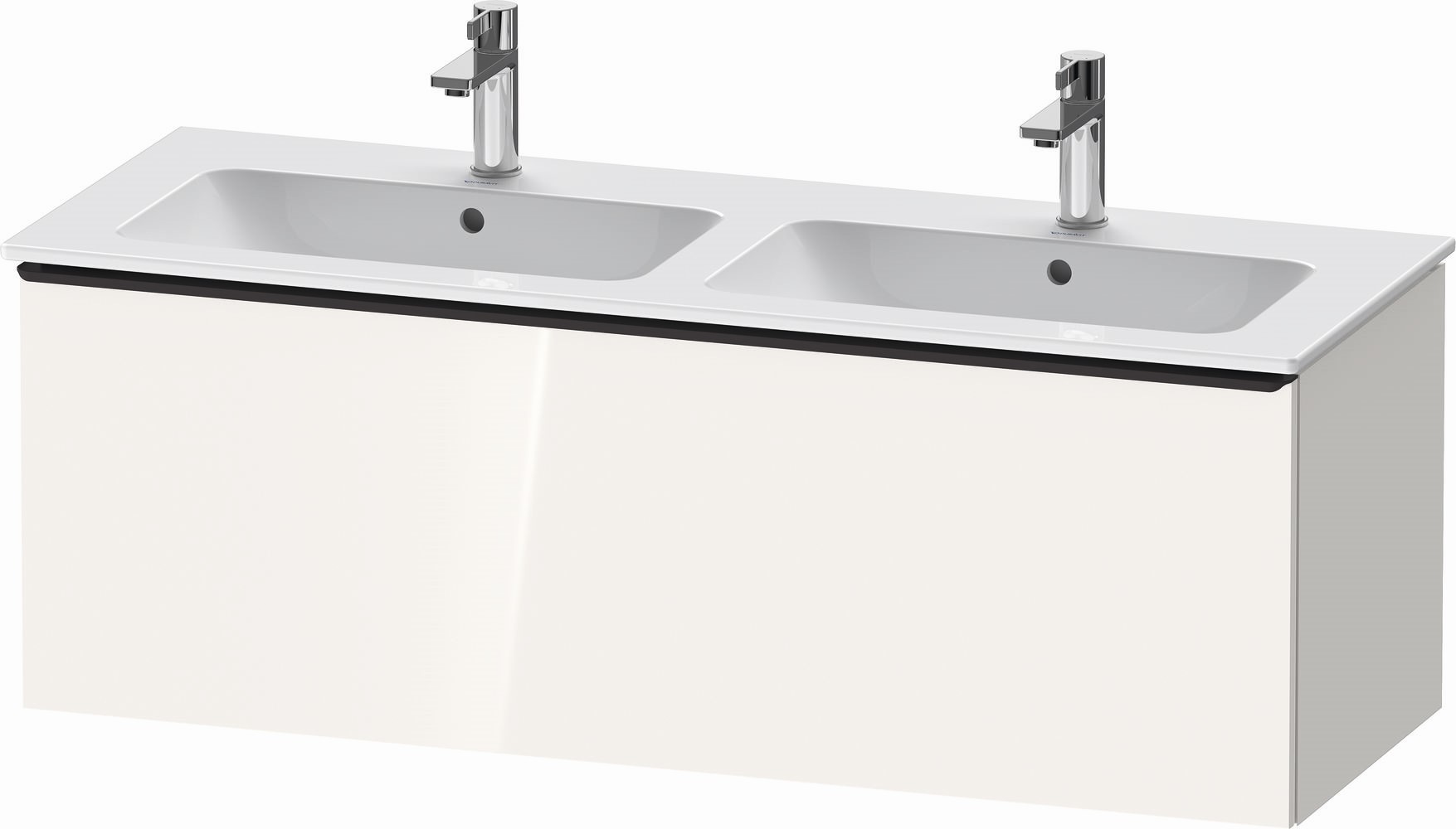 Duravit D-Neo skříňka 128x46.2x44 cm závěsná pod umyvadlo bílá DE426502222