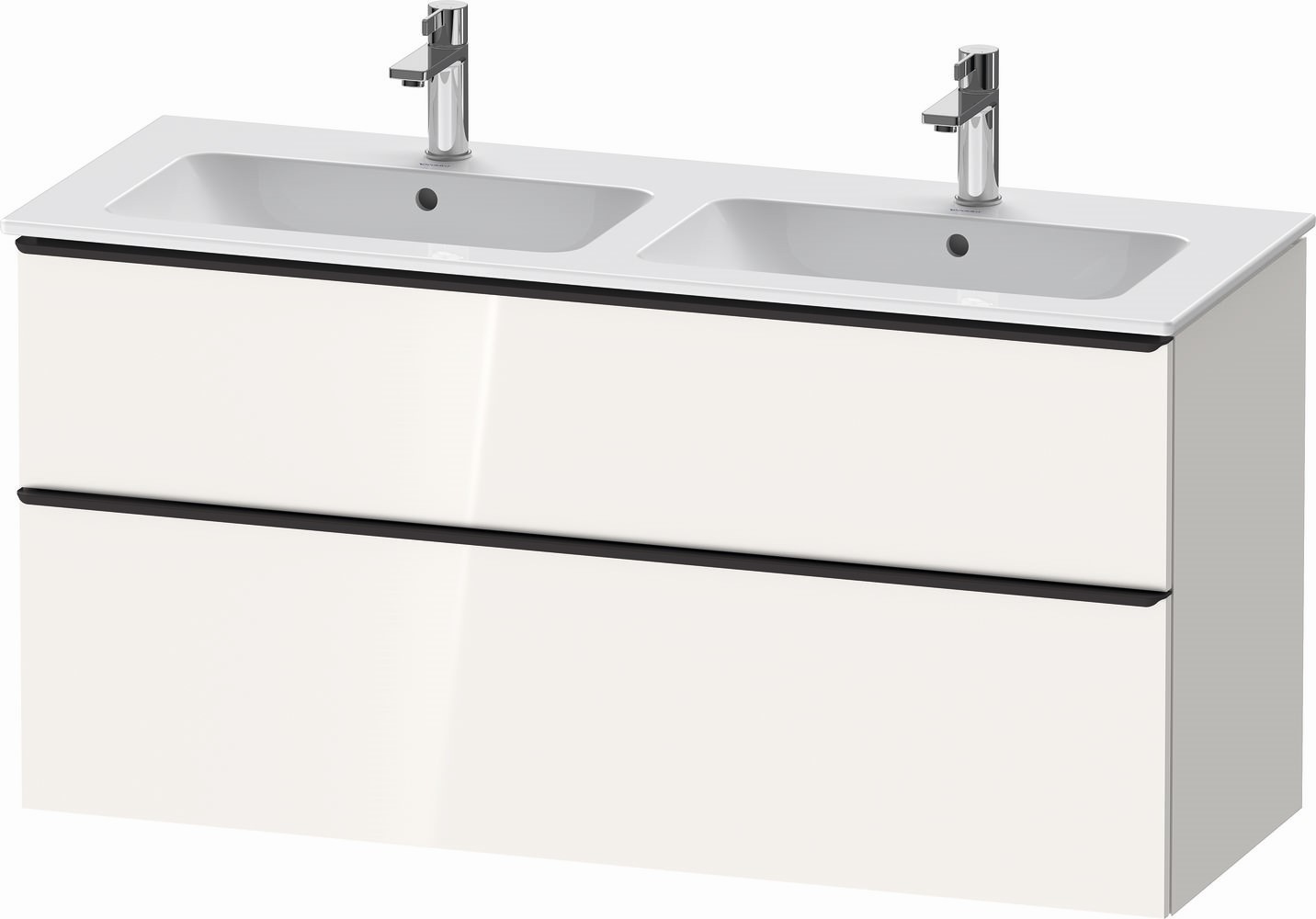 Duravit D-Neo skříňka 128x46.2x62.5 cm závěsná pod umyvadlo bílá DE436502222