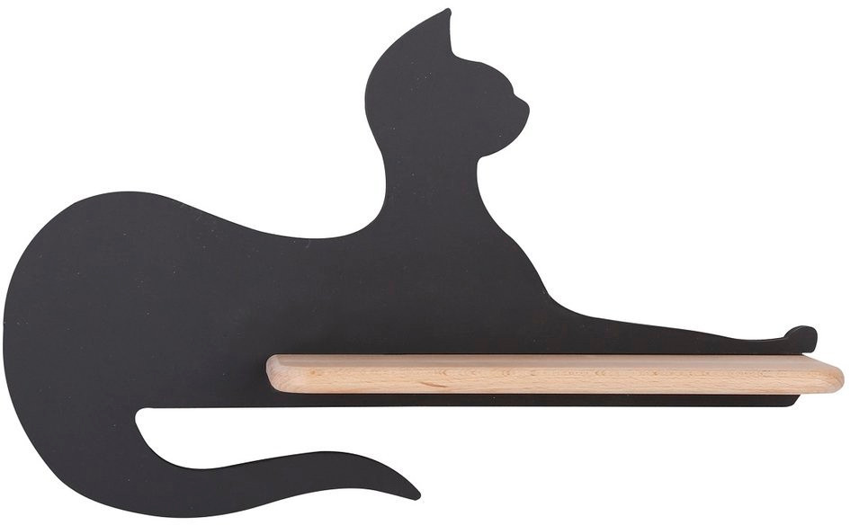 Candellux Cat nástěnné svítidlo 1x5 W černá-dřevo 21-75642