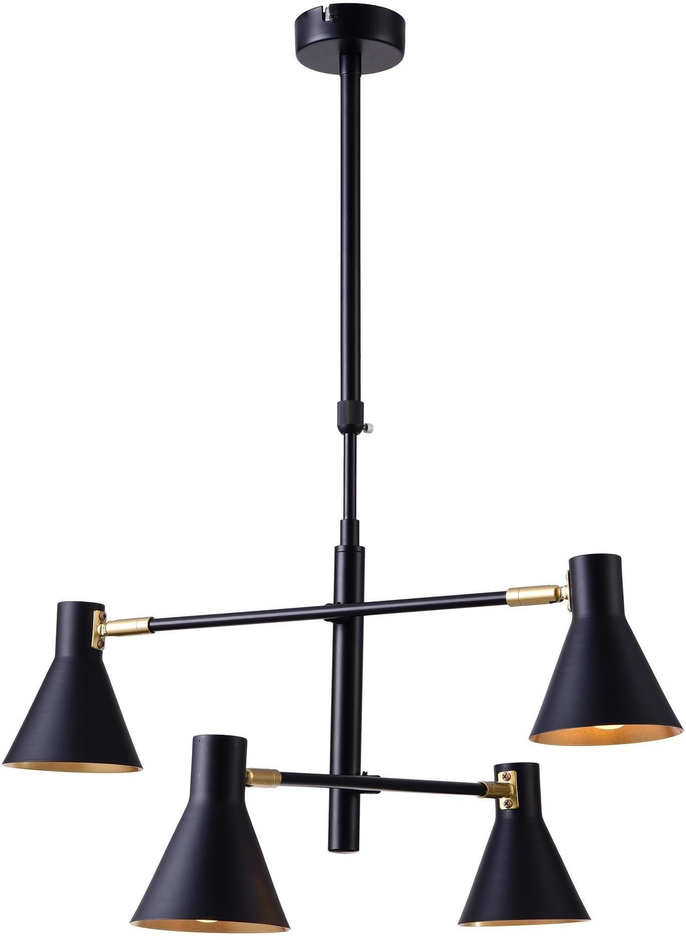 Candellux Less stropní světlo 4x40 W černá-zlatá 34-72689