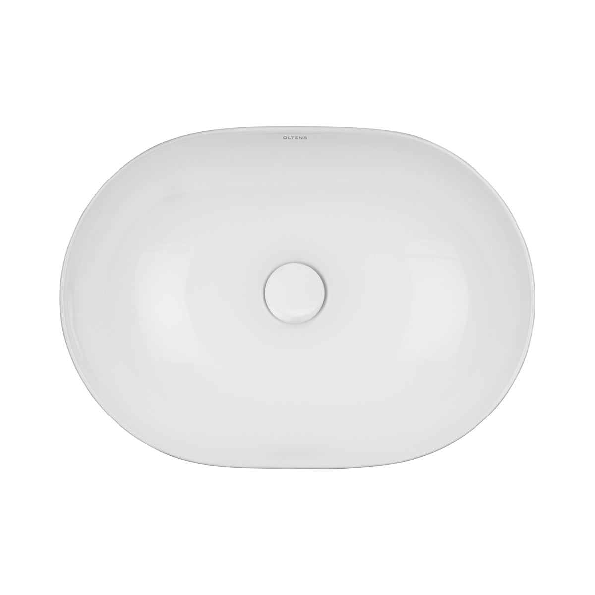 Oltens Hamnes umyvadlo 49.5x35.5 cm oválné na pult bílá 40819000