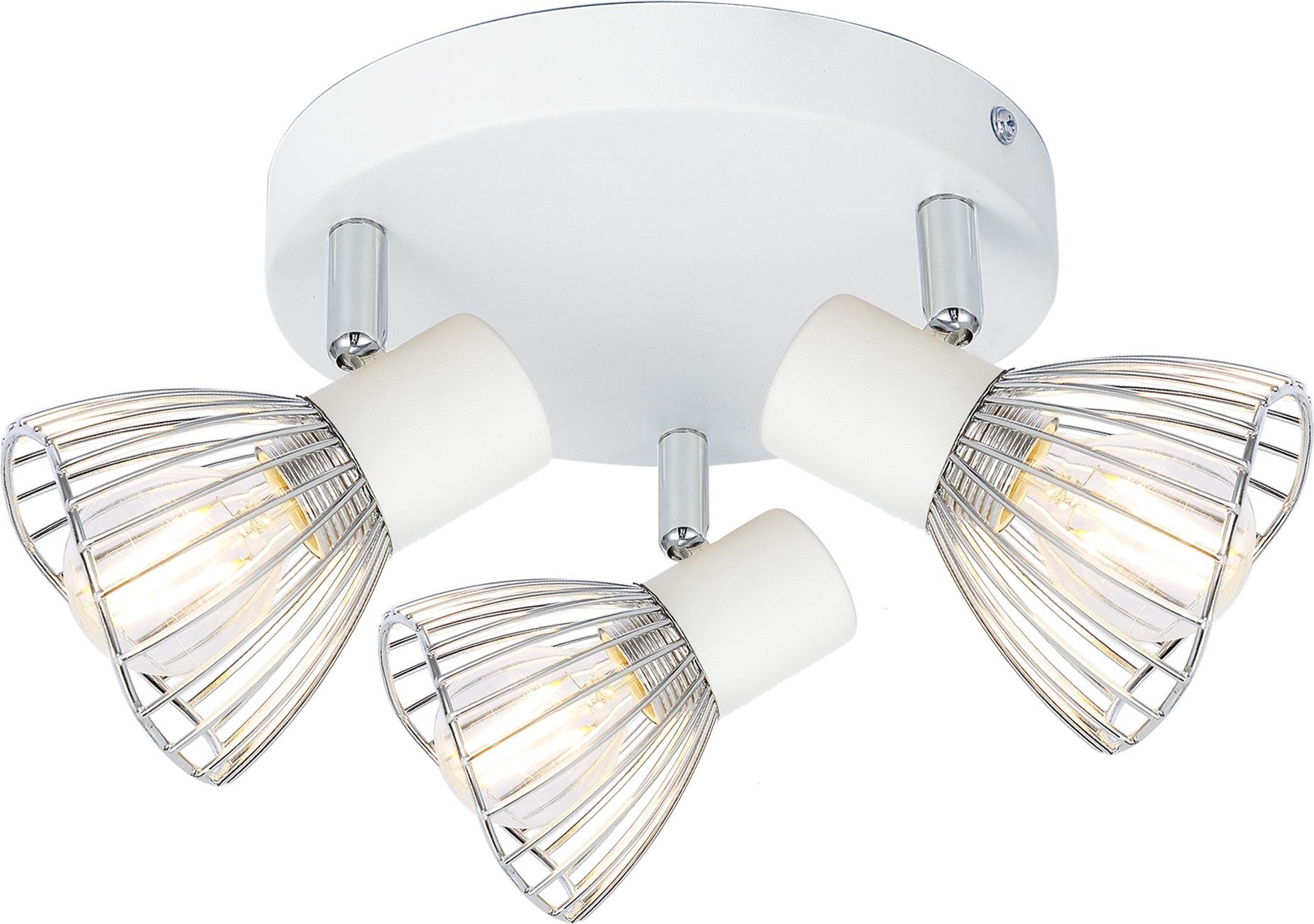 Candellux Fly stropní světlo 3x40 W bílá-chrom 98-61980