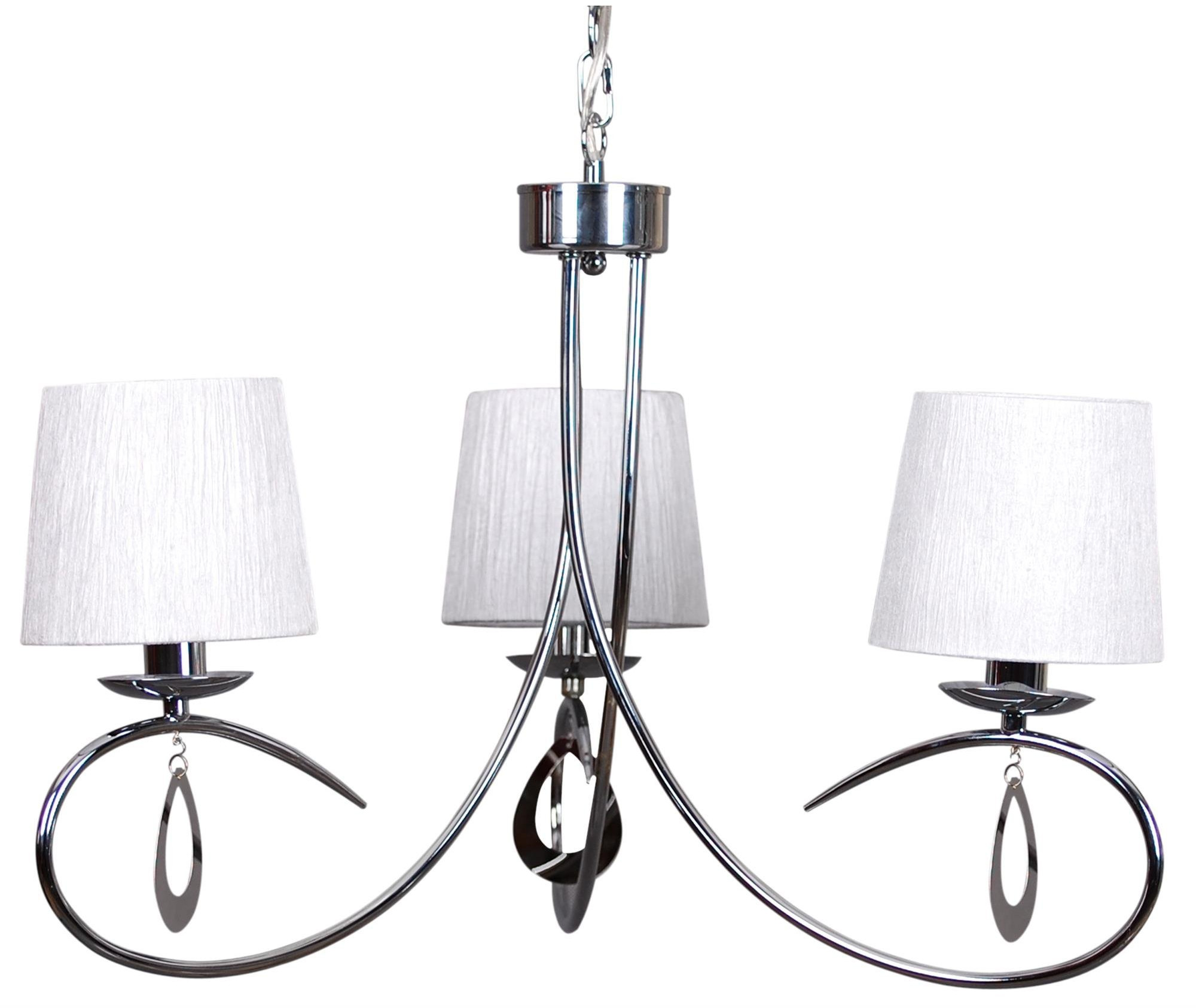 Candellux Arnika závěsné svítidlo 3x40 W bílá-chrom 33-21663