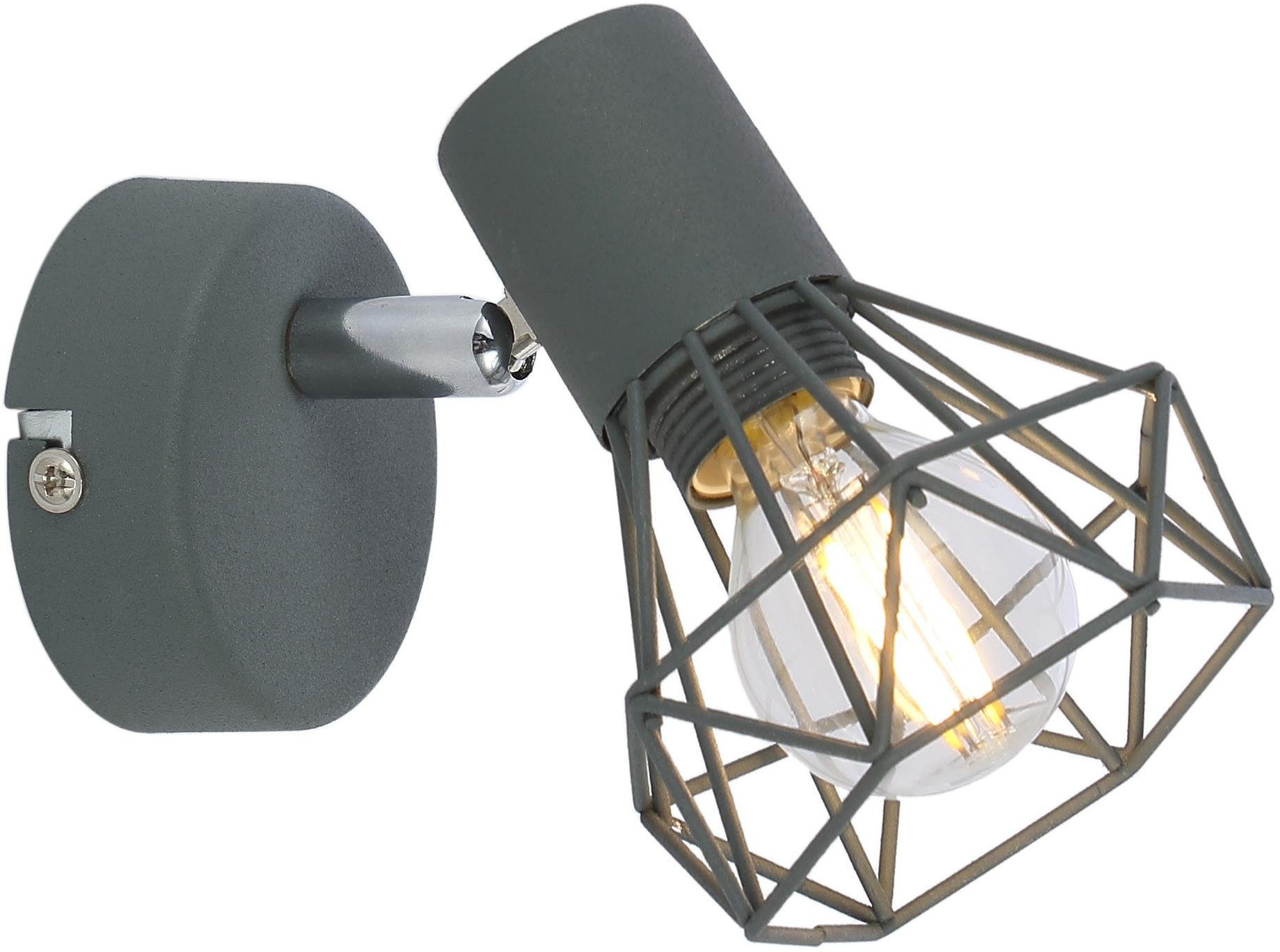 Candellux Verve nástěnné svítidlo 1x40 W šedá 91-60969