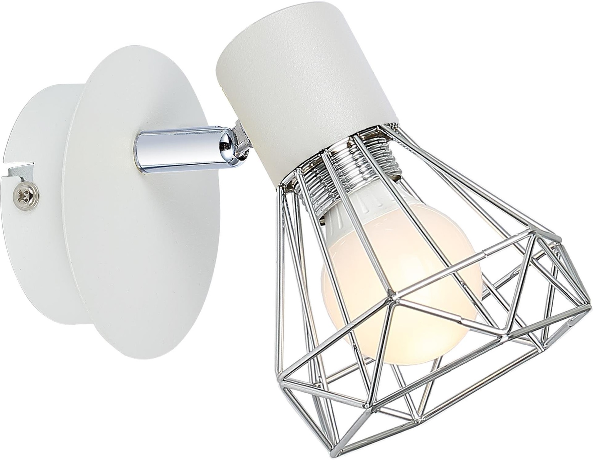 Candellux Verve nástěnné svítidlo 1x40 W bílá-chrom 91-61331