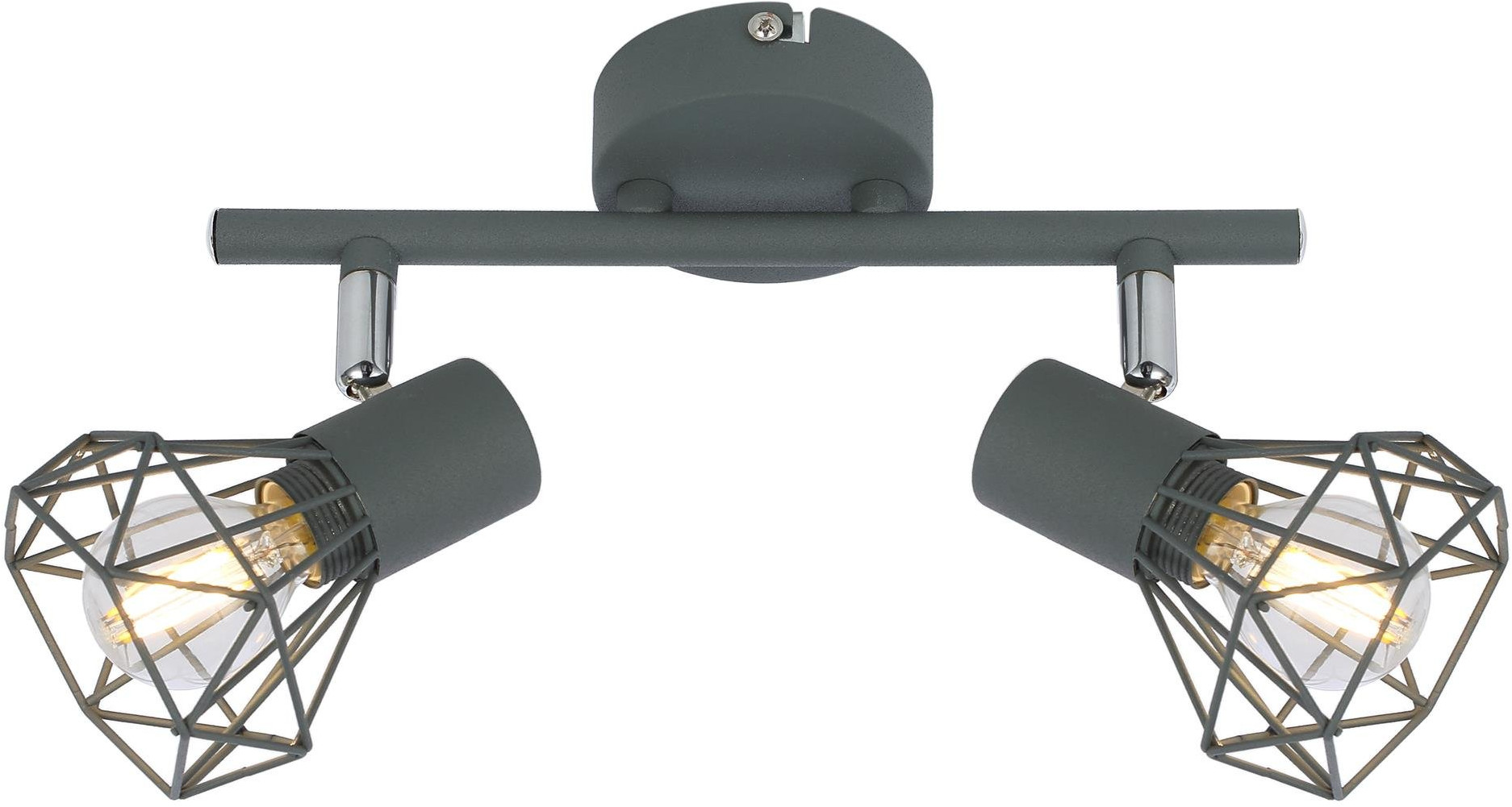 Candellux Verve stropní světlo 2x40 W šedá 92-60976