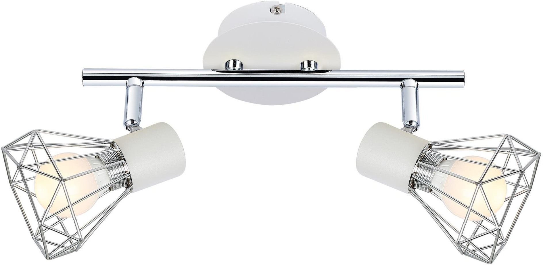 Candellux Verve stropní světlo 2x40 W bílá-chrom 92-61348