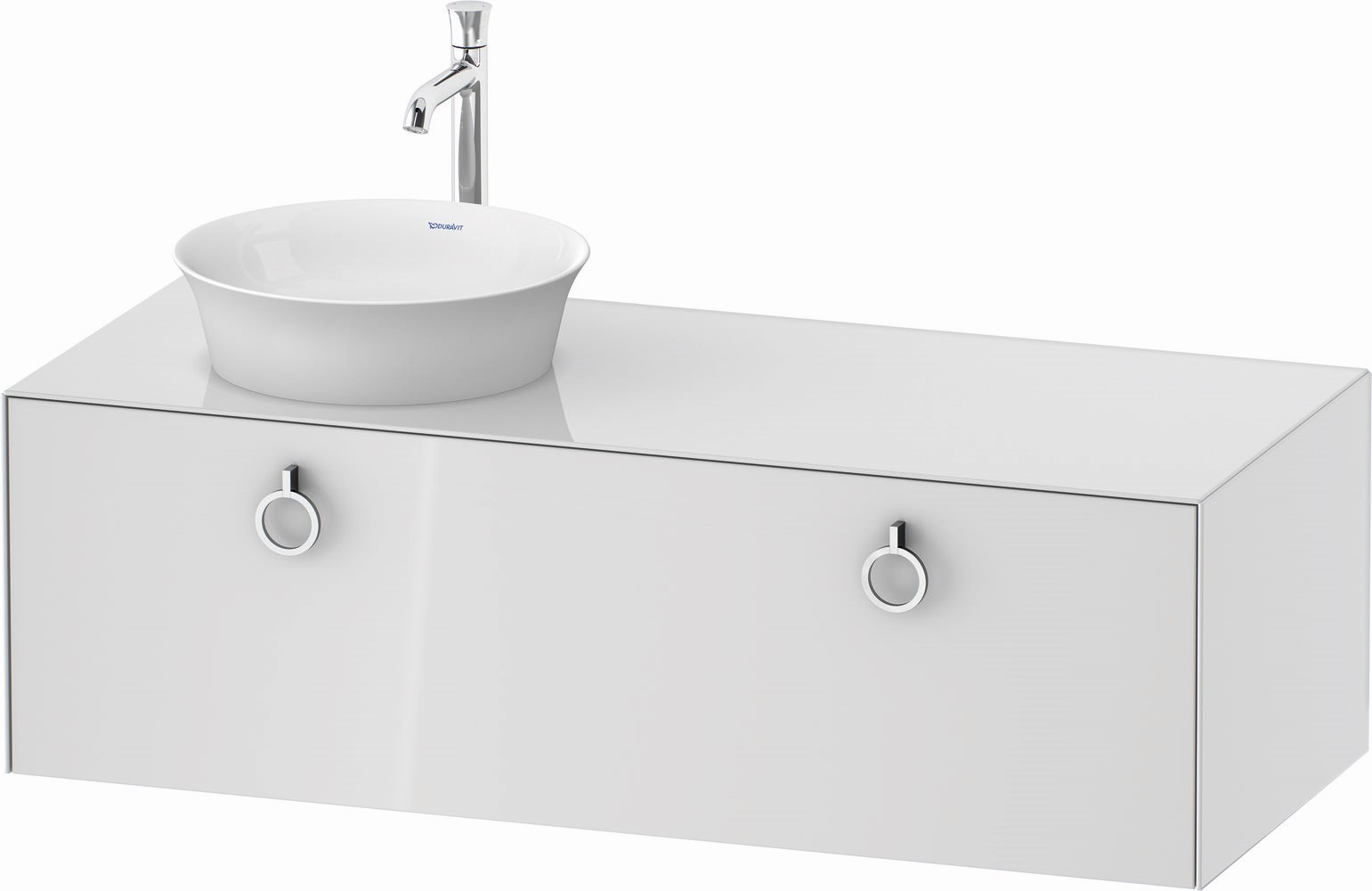 Duravit White Tulip skříňka 130x55x40.8 cm pod umyvadlo závěsná bílá WT4982L8585