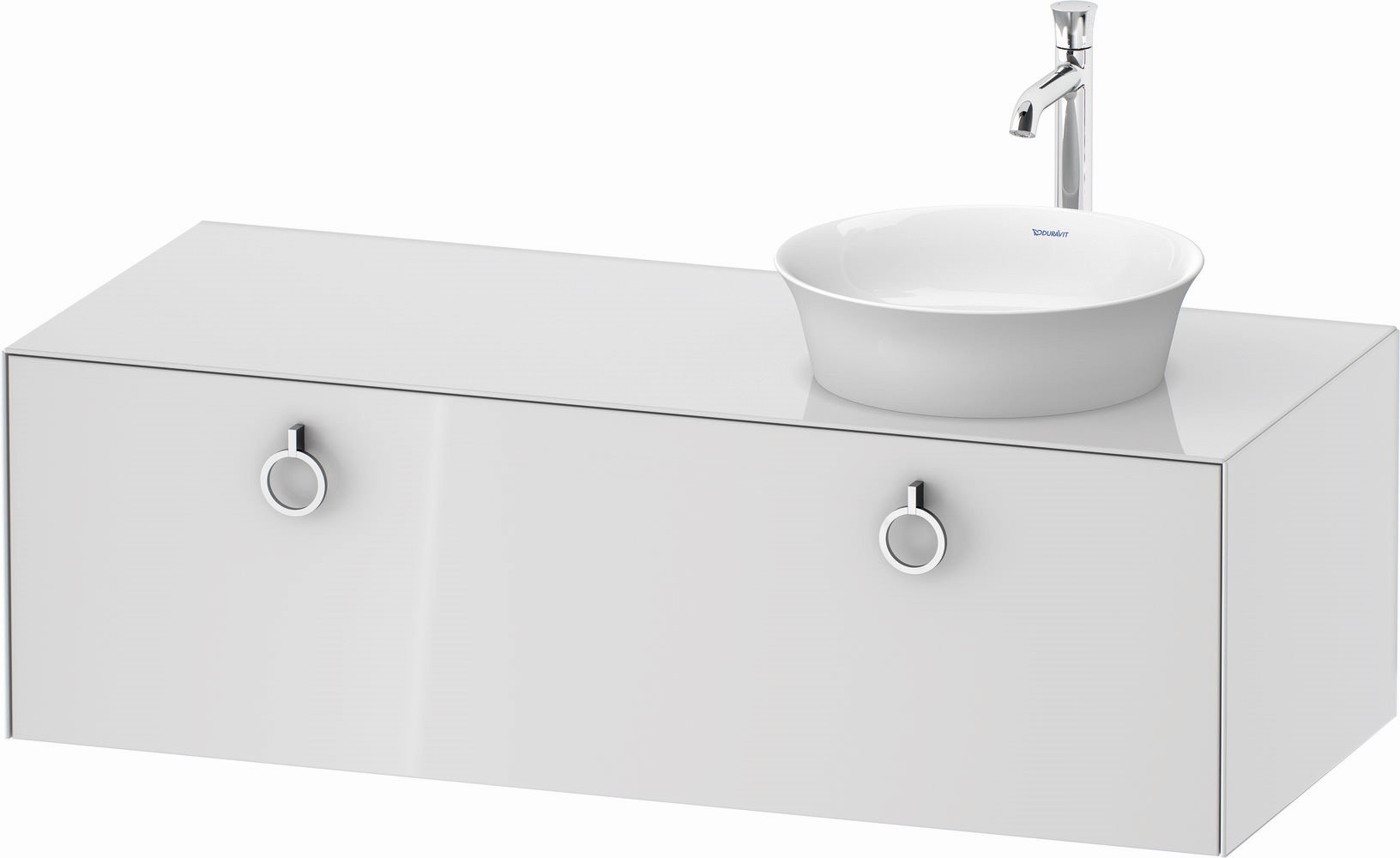 Duravit White Tulip skříňka 130x55x40.8 cm pod umyvadlo závěsná bílá WT4982R8585